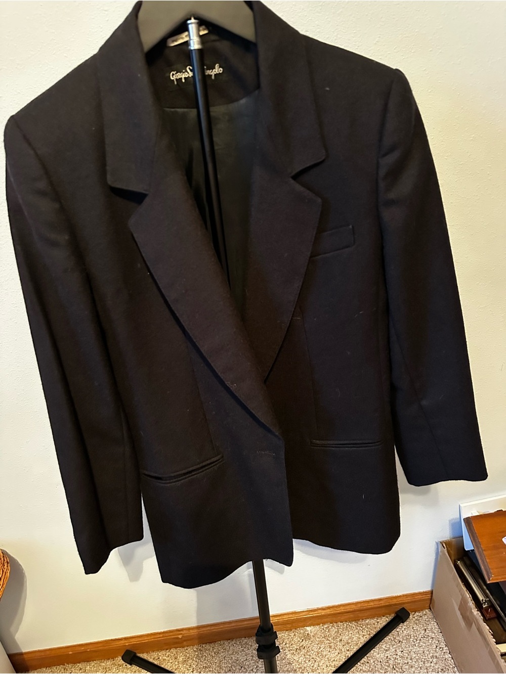 Classic Black Blazer Jacket - Giorgio Sant'Angelo